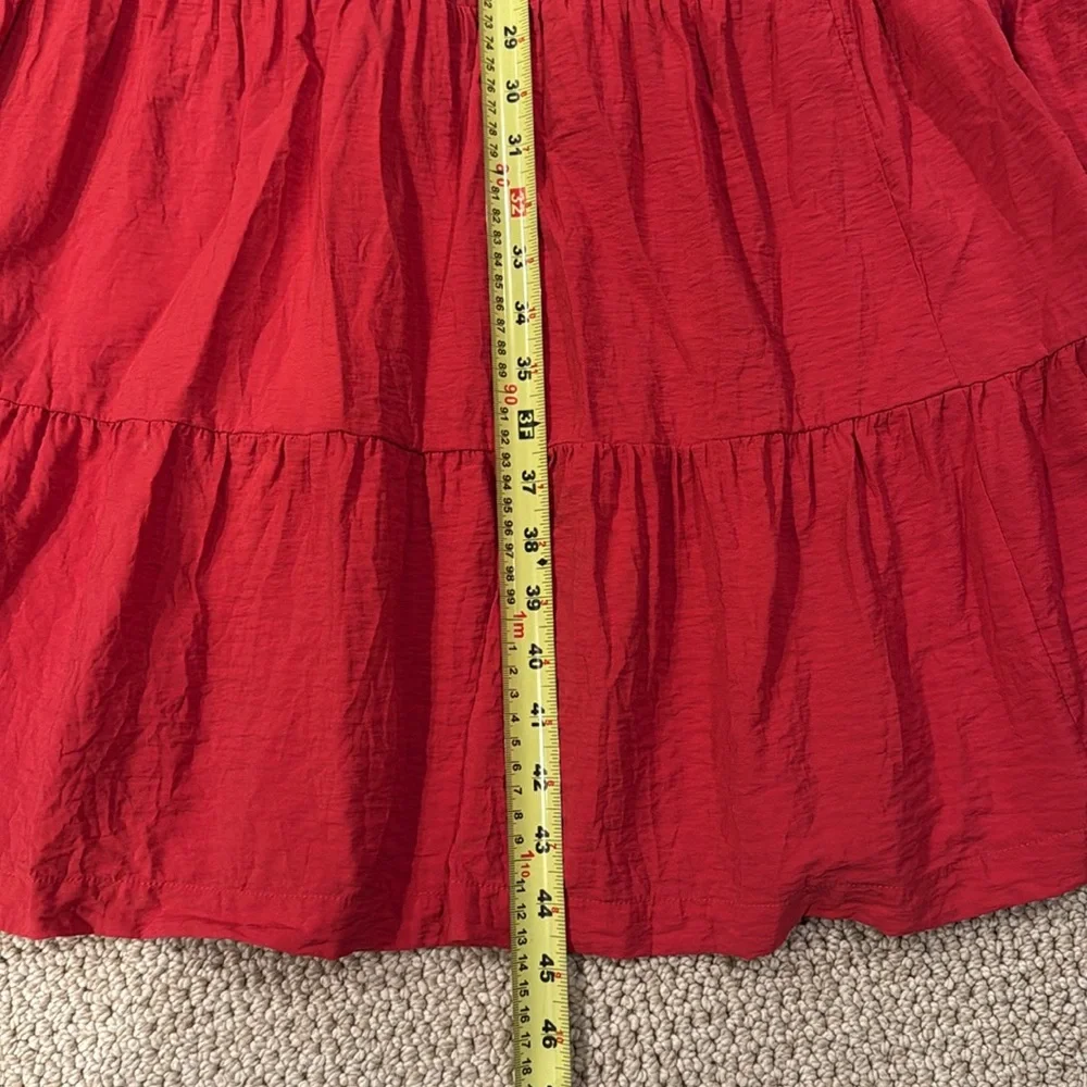 Abercrombie & Fitch Red Maxi Dress with Spaghetti Straps